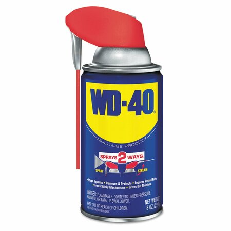 Wd-40 Smart Straw Spray Lubricant, 8 oz Aerosol Can, PK12 WDC 490026